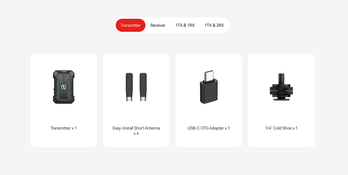 Hollyland Pyro Ultra TX เครื่องส่งสัญญาณแบบเดี่ยว