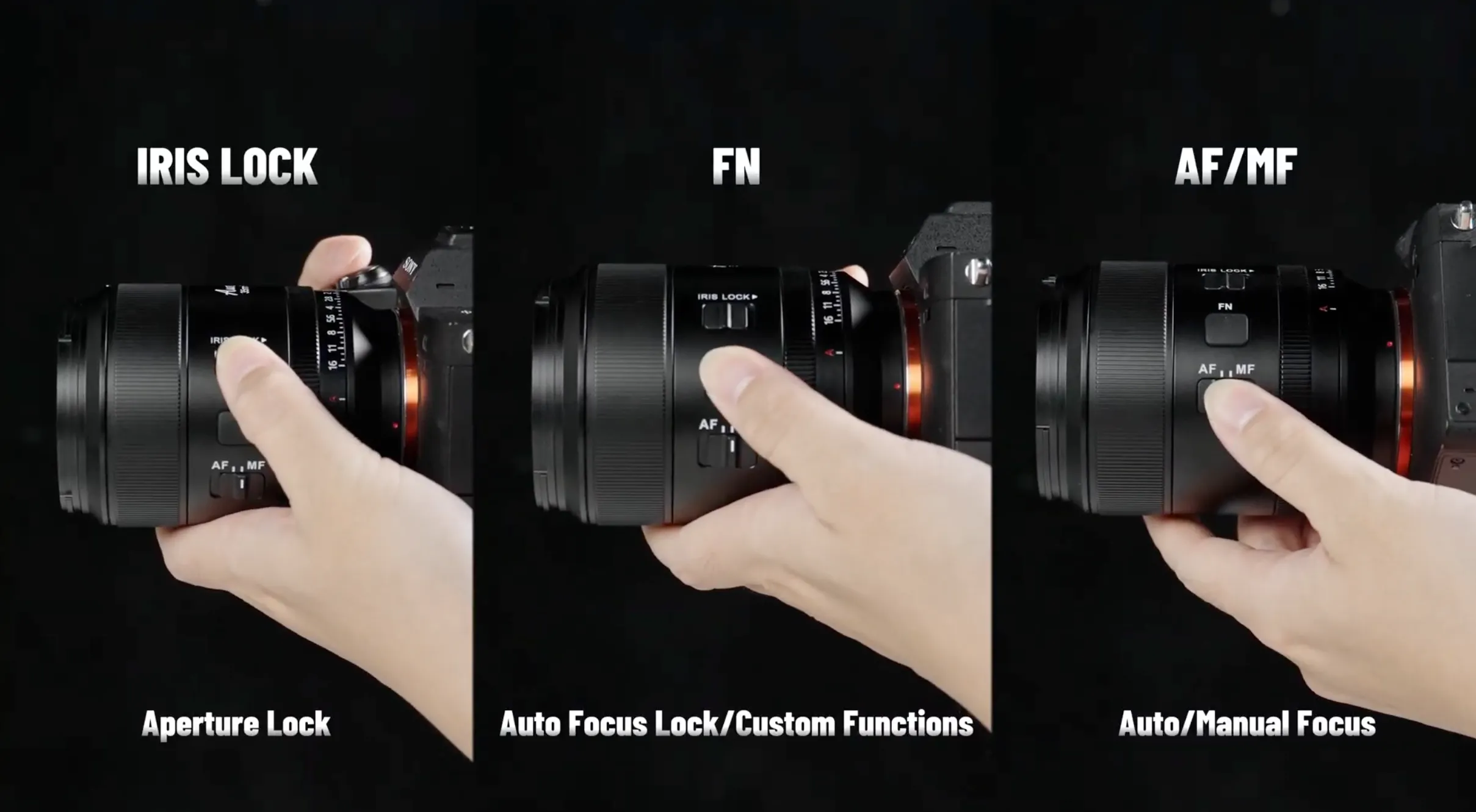 Sirui Aurora เลนส์ที่มีคาแรคเตอร์ ไม่ใช่แค่ความคม 4 Sirui Aurora 35mm F1.4 - สวิตช์ AF/MF