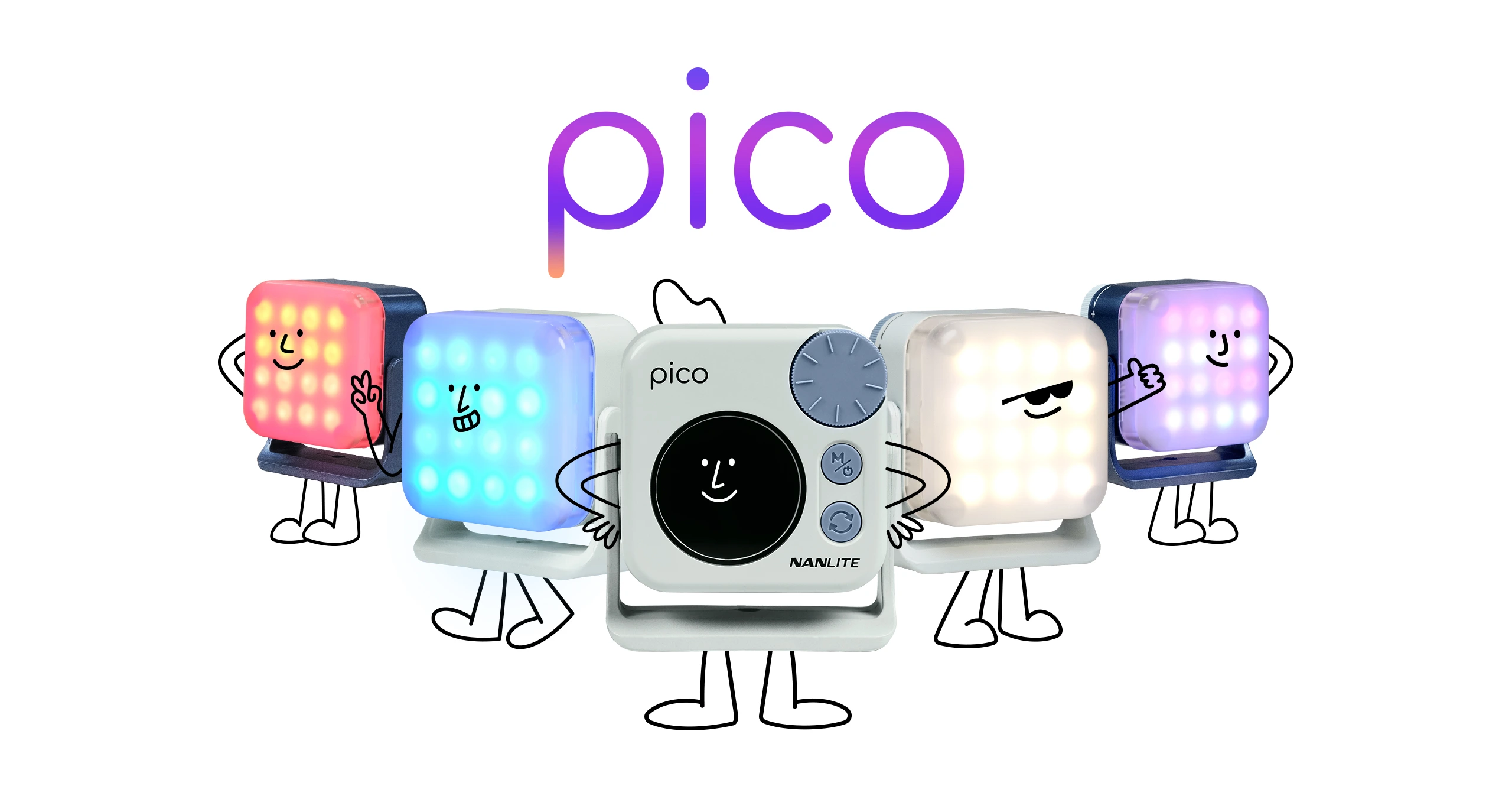 แค่ติดก็เปลี่ยนซีน! NANLITE Pico ไฟ RGBW พกพา 36,000 เฉดสี 1 Nanlite Pico 3