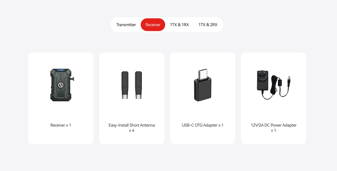 Hollyland Pyro Ultra RX เครื่องรับสัญญาณแบบเดี่ยว